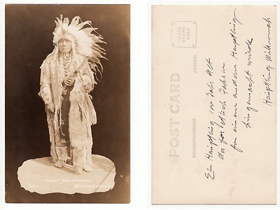 Indianer Häuptling Multnomah,Native American Canada, Indian Chief Foto RP c.1920