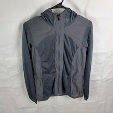 Exofficio Jacket Women's S Gray Insect Shield Full Zip Lightweight Hooded Mesh