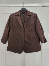 Ladies Brown Blazer Size 18 . Uk 20