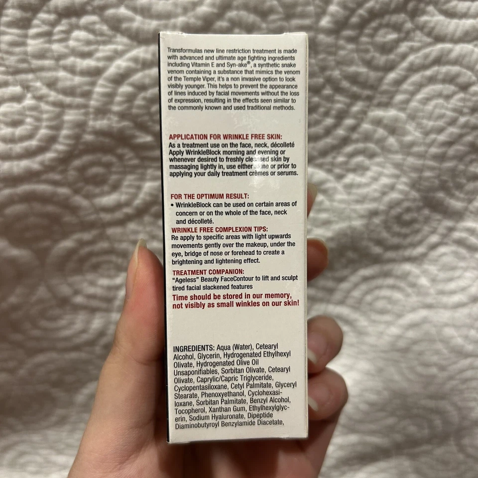 Crema de restricción Transformulas WrinkleBlock Line - Nueva sellada Foto 4 de 4