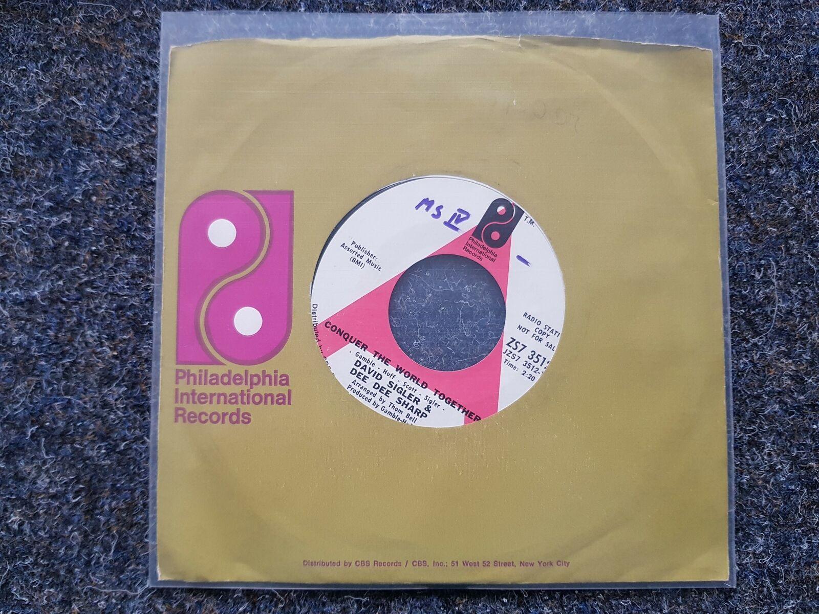 7"" Single David Sigler & Dee Dee Sharp - Conquer the world together Vinyl US PRO