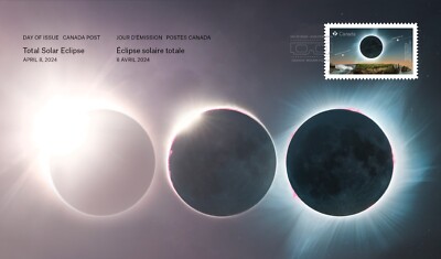 TOTAL SOLAR ECLIPSE * NIAGARA FALLS CANCELATION * FDC Canada 2024 | eBay