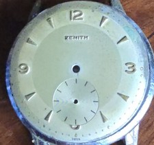 Quadrante Zenith Originale Secondi Al 6 Original Dial 32,30mm Vintage