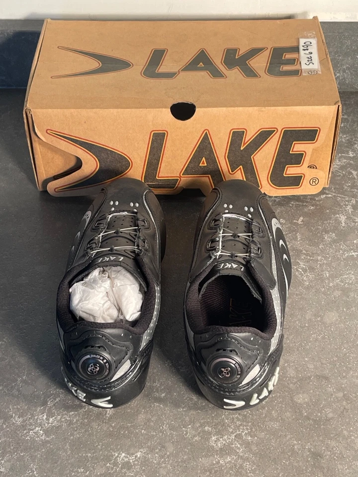 Zapato de ciclismo Lake MX170-W 2 pernos para botín SPD negro NUEVO EE. UU. 6 boa trasera para mujer Foto 4 de 4