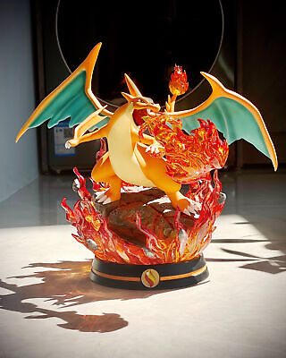 Pokémon Mega Charizard X and Mega Charizard Y Resin Statue - Sun Studi –  YesGK