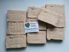 10 BARS GOAT MILK SOAP HAPPY GOAT CREAMERY FRANKINCENSE MYRRH  SHEA BUTTER