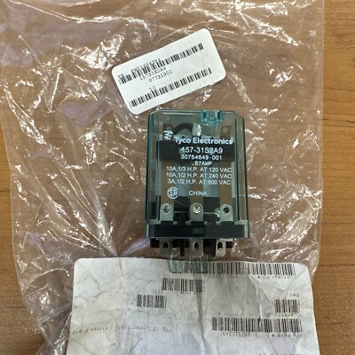 Tyco Electronics Relay 157-31S2A9 30754649-001 10 Amp 120, 240 and 600 VAC