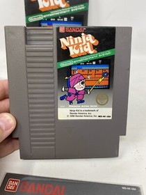 Ninja Kid (Nintendo NES) 5 screw hangtab Complete in Box cib Ships Fast
