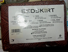 Vintage NIP Dan River Queen Bed Skirt - Old New Stock - Factory Sealed