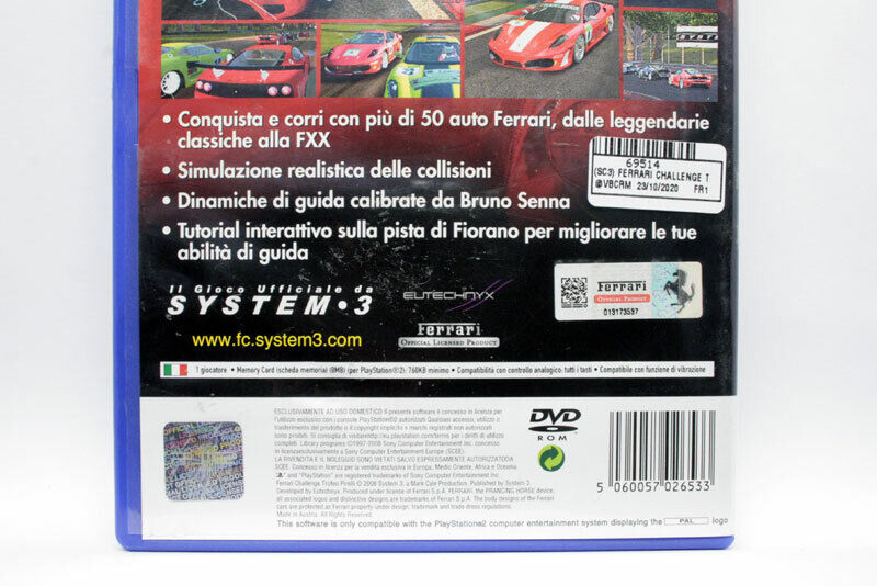 Jogo Ferrari Challenge Trofeo Pirelli PS2 Usado - Meu Game Favorito