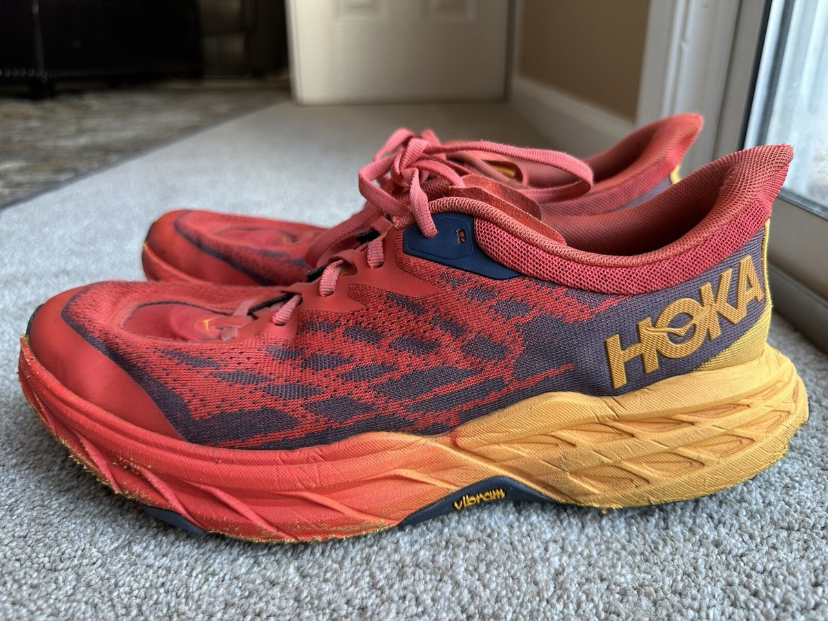 Hoka One One Speedgoat 5 Wide Vibram Men 10.5 EE Fiesta Radiant Yellow HOKA Speedgoat 5 Review | Tested & Rated main image 4