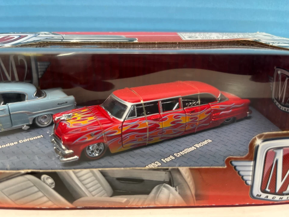 1/64 M2 AUTO STRETCH RODZ 3 CAR SET 1953 FORD CRESTLINE 1959 CADILLAC 1954 DODGE - Image 3 of 4