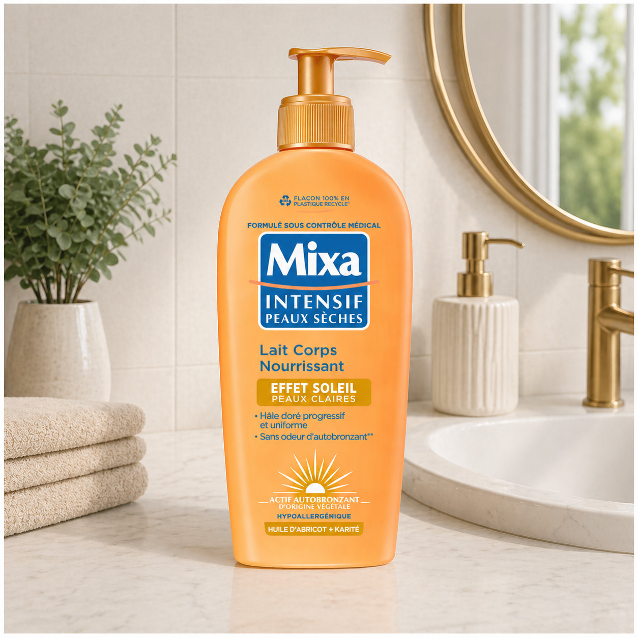 Mixa Effet Soleil Lait Autobronzant Peaux Claires 250 ml
