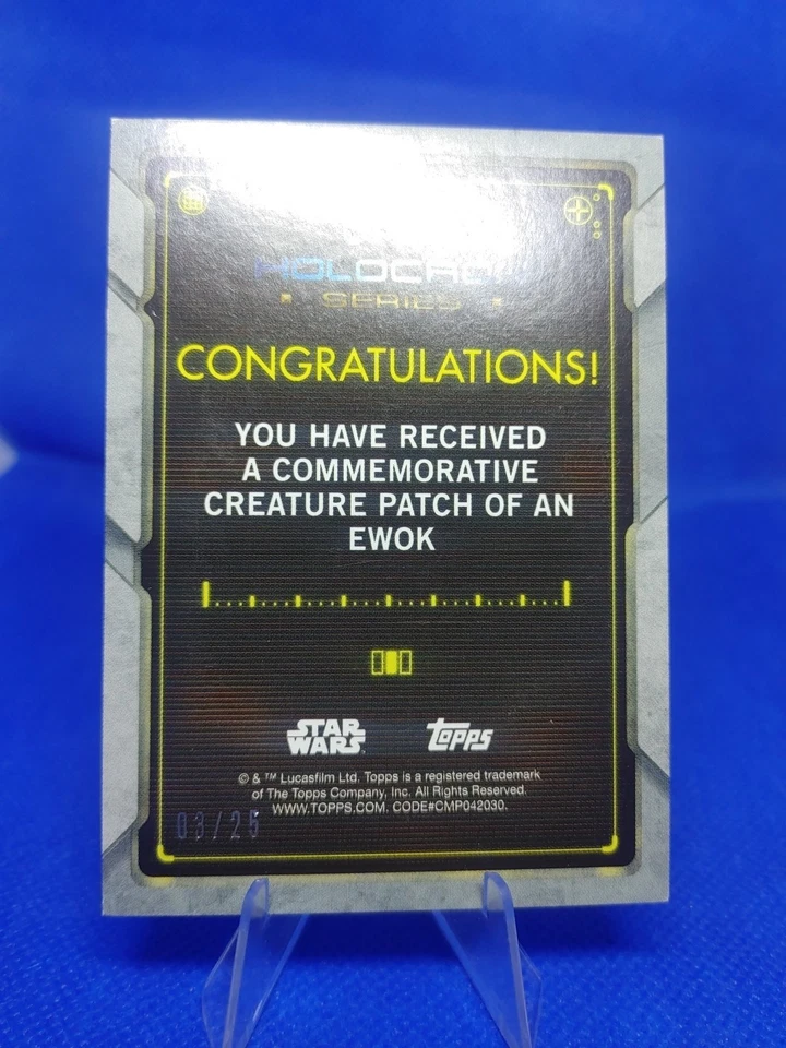 Commemorative Creature Patch Of An Ewok 03/25 - Image 2 of 2