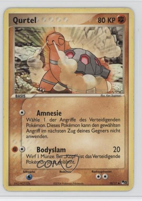 Torkoal German Pokémon POP Series 1 #10 2004