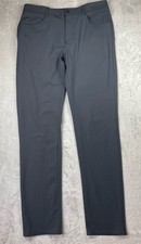 Vuori Meta Pants Mens 32 Gray Athletic Slim Fit Performance Golf V430 34 X 31 