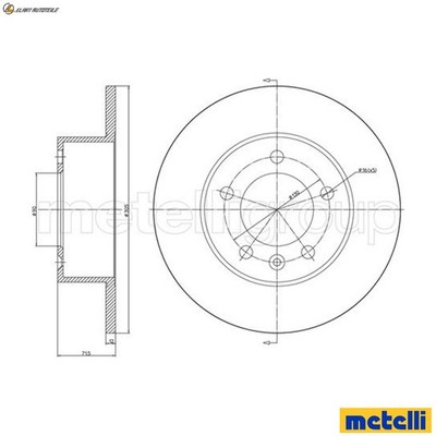 2x BREMSSCHEIBE 23-1287C FÜR RENAULT MASTER/III/Van/Bus/Platform/Chassis  OPEL  