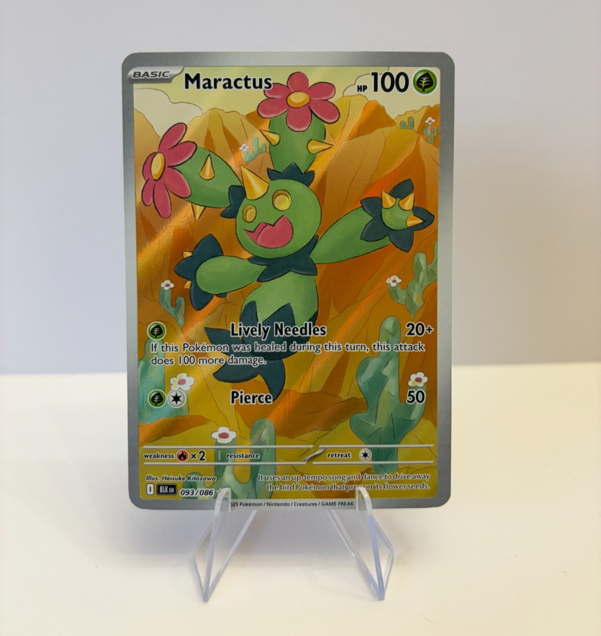 Pokemon TCG SV11B: Black Bolt #093/086 Maractus NM