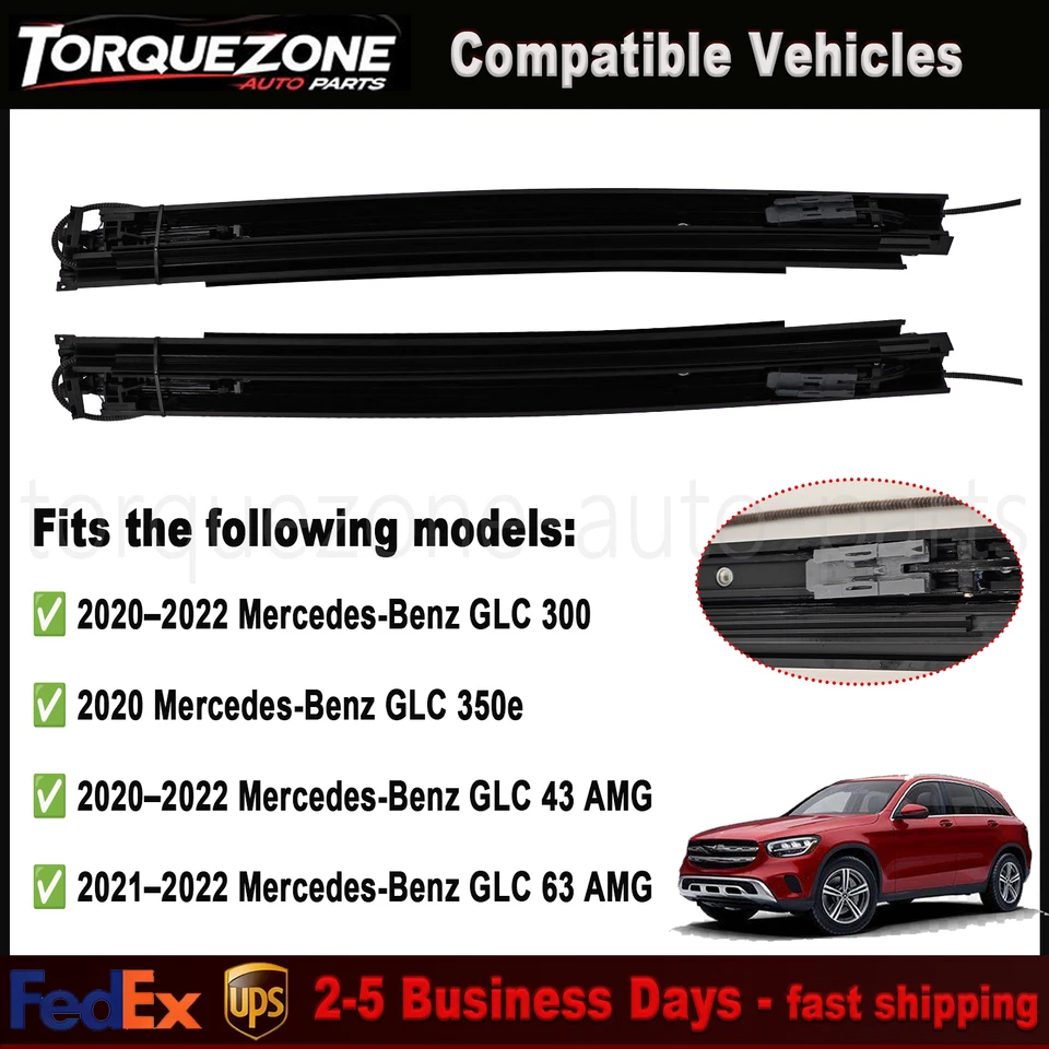 Mercedes Clase GLC X253 2016-2020 nuevo techo corredizo panorámico pistas de repuesto Foto 2 de 4