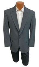 Boy's Dark Grey Stroller Suit Jacket with Pockets Wedding Prom 100 Wool