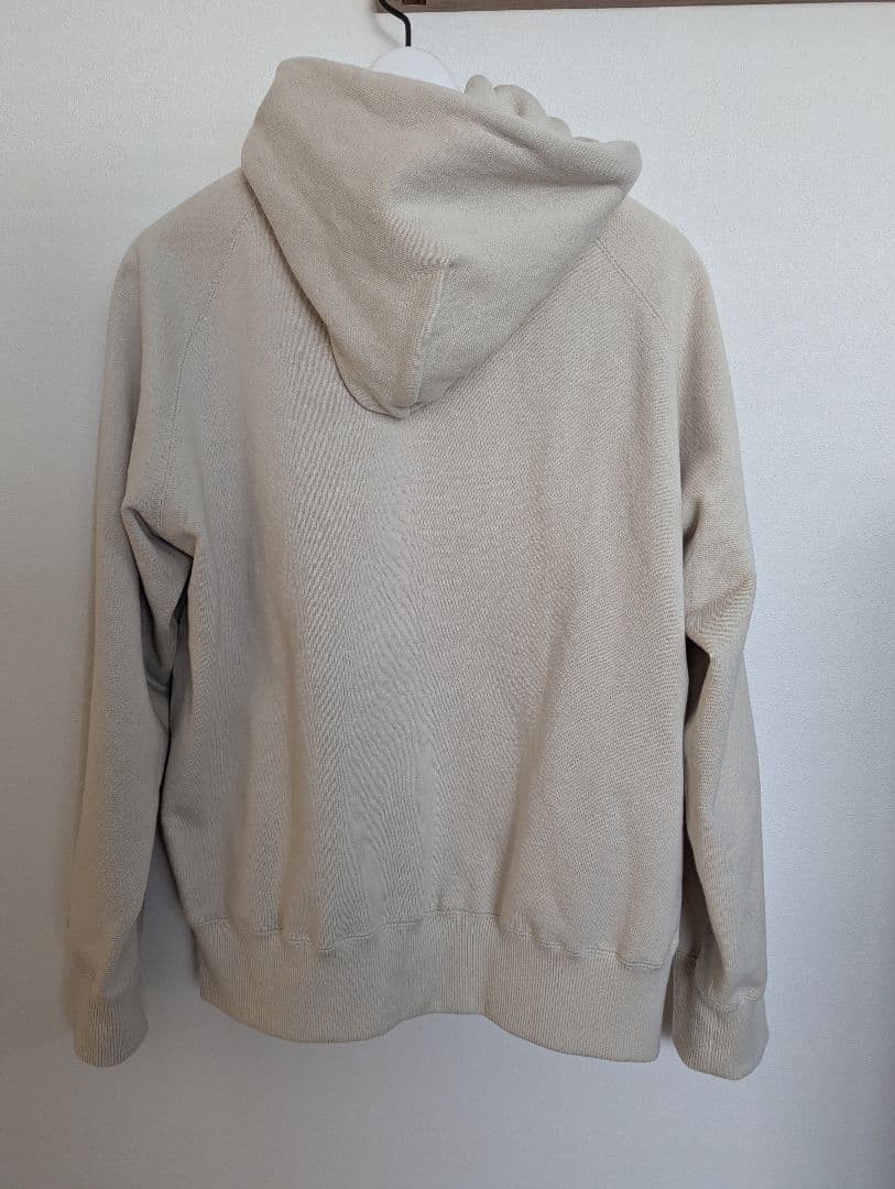 Sacai x Carhartt WIP Ivory Cotton Jersey Hoodie Size 0 New Unisex Fashion image 2