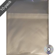 10 CD Maxi-Single Sleeves: Resealable Japanese Wraps: J-card CD Single Covers