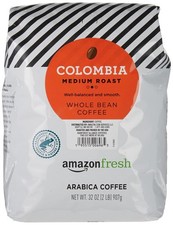 Colombia Whole Bean Coffee Medium Roast 32 Oz 14.53 per pound