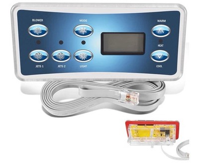 7-Button Spa Topside Control Panel with LCD Display for  Balboa VL701S 53189