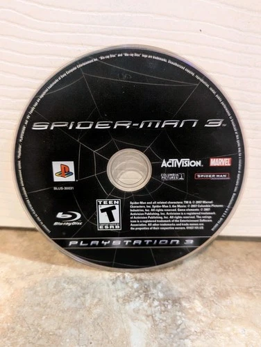 Spider-Man 3 (Sony PlayStation 3, PS3, 2007) Disc Only Tested Working