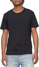 Calvin Klein Men's Smooth Cotton Solid Crewneck T-Shirt, Black, XXL