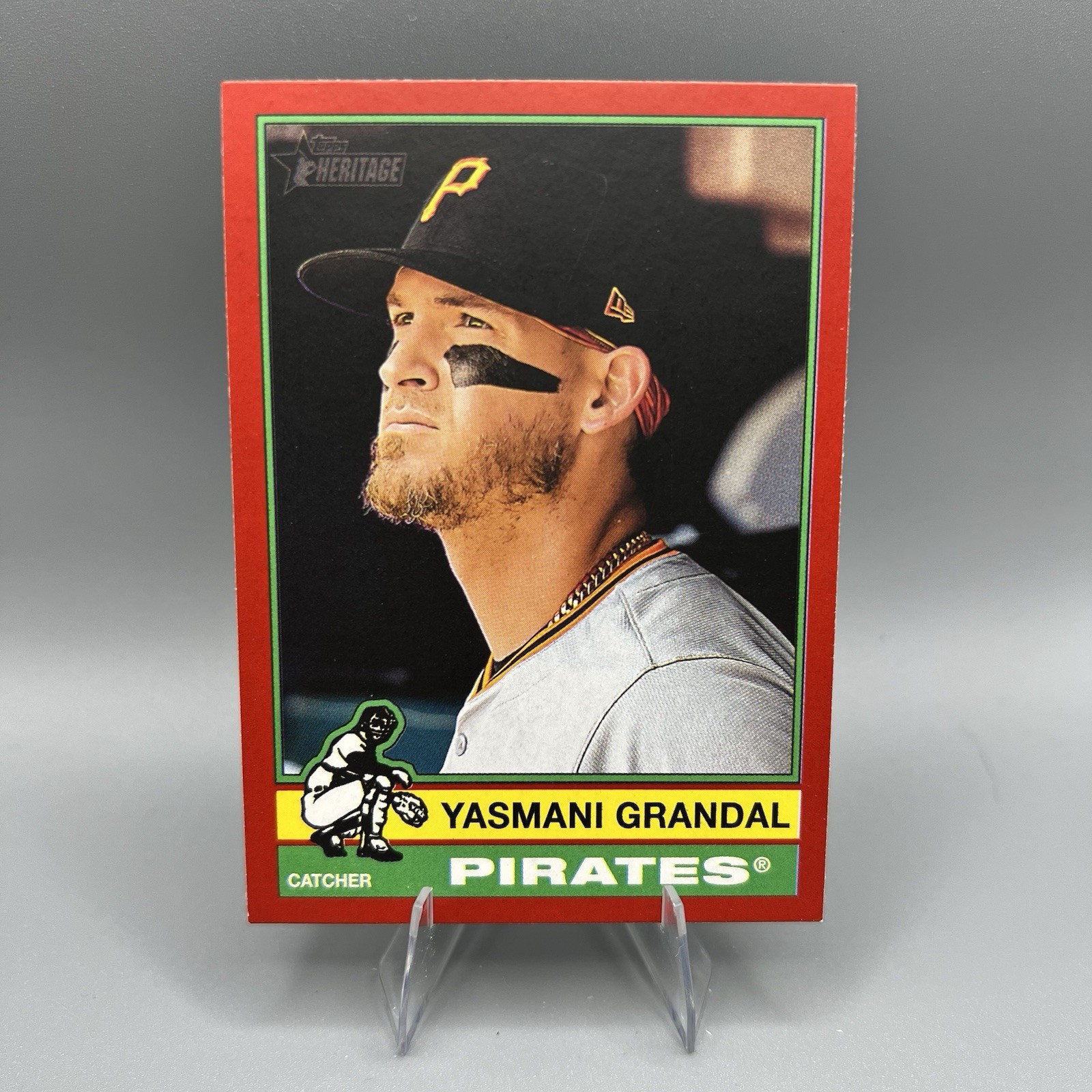 2025 Topps Heritage Yasmani Grandal #303 Red Border Pirates Card