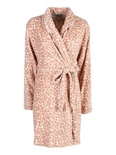 Kissimo Vestaglia donna animalier in pile - rosa
