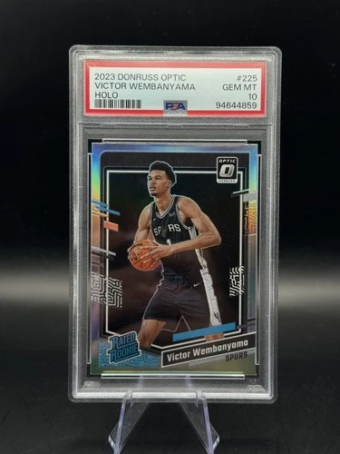 2023-24 Donruss Optic Victor Wembanyama Holo Prizm RC Rated Rookie #225 PSA 10