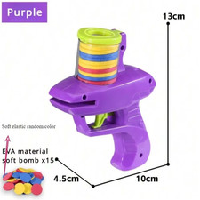 Foam Disc Launcher Handheld Shooter Outdoor Backyard Game Toy for Kids Gift UK