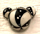 DISNEY BLACK AND WHITE MICKEY MOUSE EARS GLITTERY ORNAMENT-NEVER USED! — photo 4