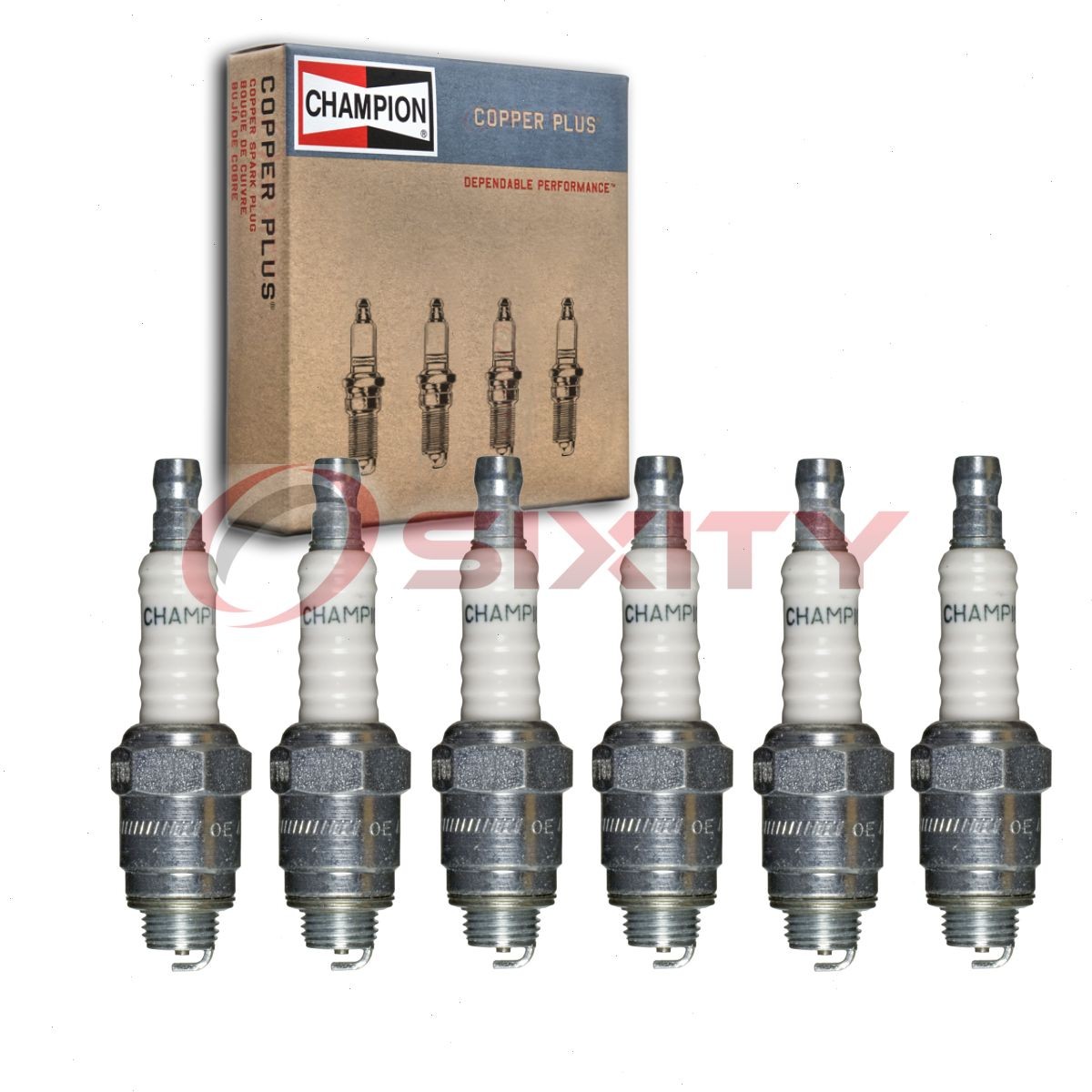 6 pc Champion Copper Plus Spark Plugs for 1941-1948 Chevrolet Fleetmaster yf