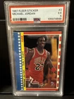 1987 Fleer Sticker Michael Jordan Card #2 Chicago Bulls Superstar Invest Now