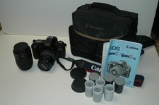CANON EOS REBEL G 35MM FILM CAMERA 35-80 AND 80-200MM LENSES TESTED