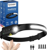 Stirnlampe LED Wiederaufladbar 400 Lumen 5 Modi USB-C Wasserdicht Joggen Angeln