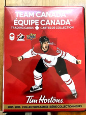 🔥 2026 UD TIM HORTONS TEAM CANADA ALBUM BINDER - CASE FRESH - LIMITED EDITION