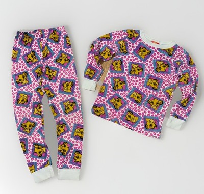  Vintage 90s THE LION KING Kids Shirt Pants All Over Print Simba Disney Size 10