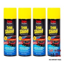 91034-4PK Trim Shine Black Trim and Plastic Restorer for Cars Pack of 4