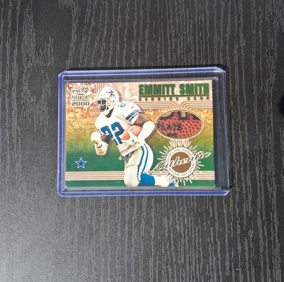 Emmitt Smith 2000 Pacific Paramount #2 Game Used Football Patch W/ lettering  