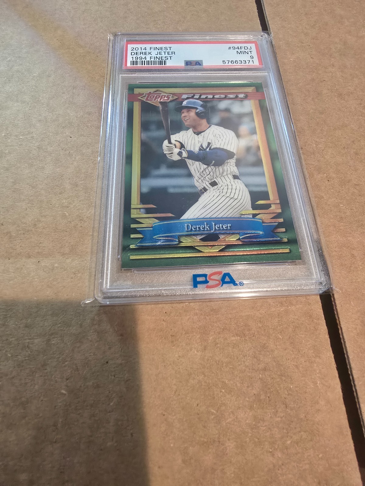 2014 Topps Finest - 1994 Finest Design Derek Jeter #94F-DJ - PSA 9 Yankees