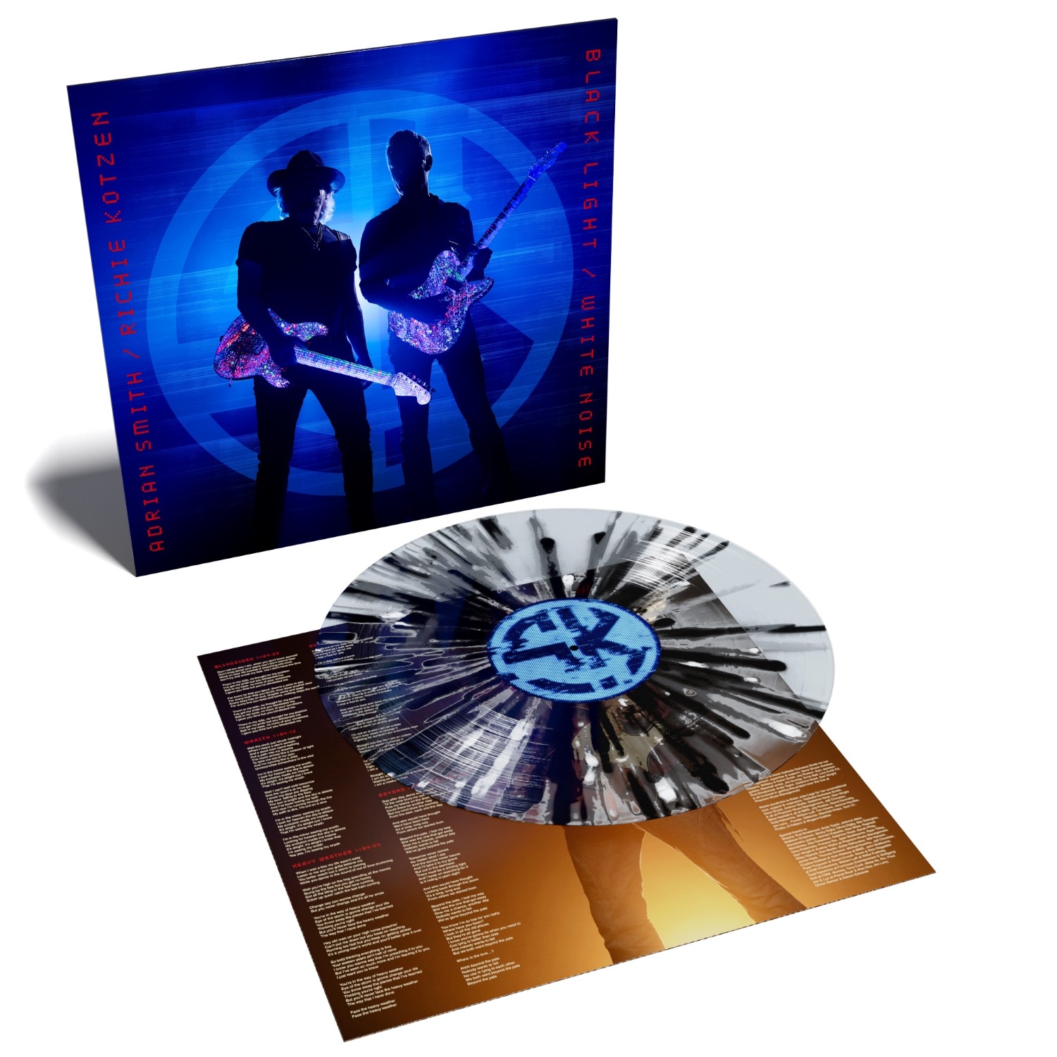 Adrian Smith / Ritchie Kotzen 'Black Light/ White Noise' LP Splatter Vinyl NEW