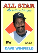 Dave Winfield 1988 Topps New York Yankees MLB READ FREE SHIPPING AutographDen