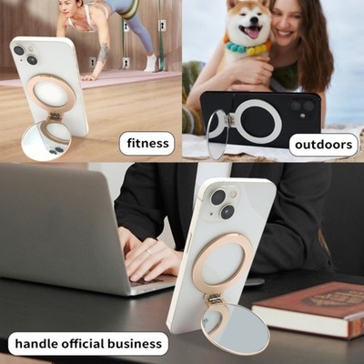 Phone Stand Mount Holder Cellphone Kickstand with Makeup Mirror