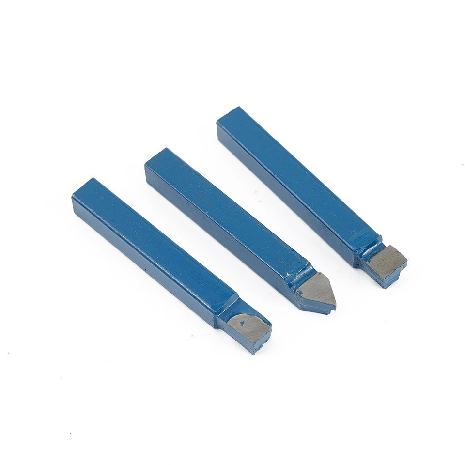 1/4" Carbide Lathe Tools Metal Tip Cutting Tipped Cutter C4-C6 Kit Bit AR4-C6 - Image 4 of 4