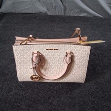 Michael Kors Sheila Satchel Crossbody & Jet Set Wallet Powder Blush NWT 18