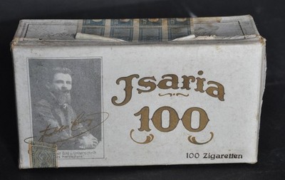 ISARIA Zigaretten Zigarettenschachtel Bayer. Cigarettenfabrik München